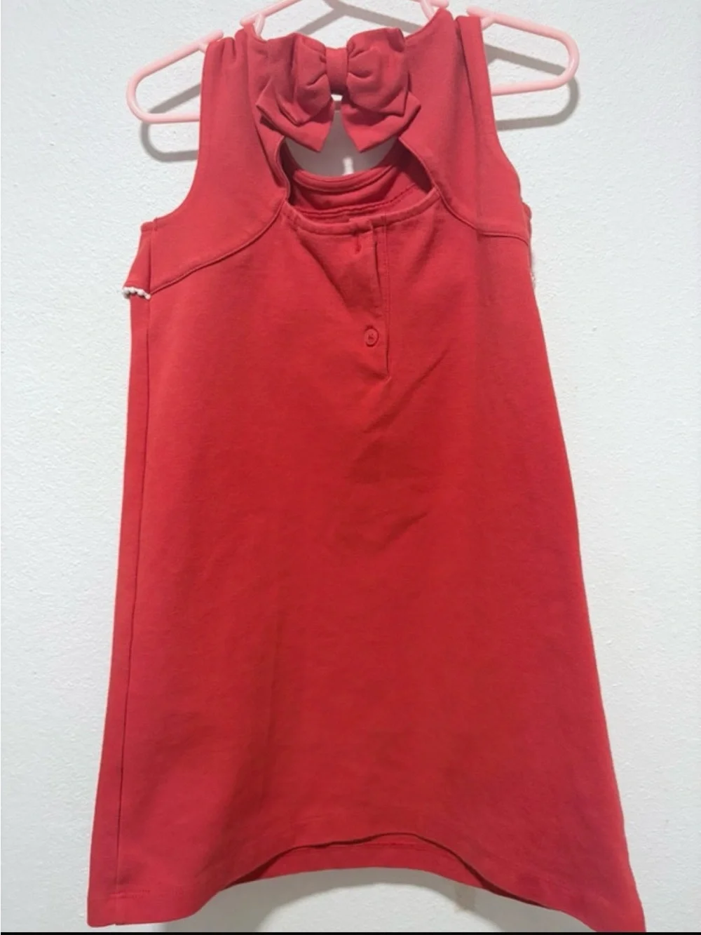 Janie and Jack Red Sleeveless Ruffle Dress for Girls